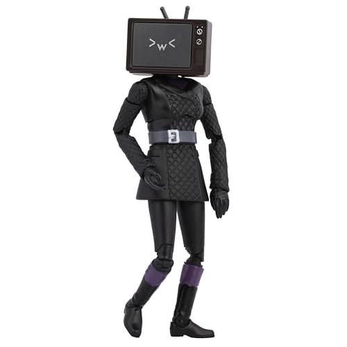 SKIBIDI Toilet Deluxe TV Woman Figure 6 Inch – Official Collectible with 22 Points of Articulation