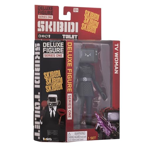 SKIBIDI Toilet Deluxe TV Woman Figure 6 Inch – Official Collectible with 22 Points of Articulation