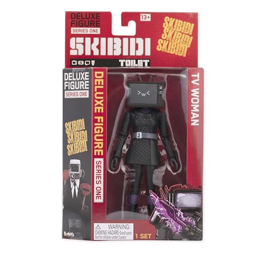 SKIBIDI Toilet Deluxe TV Woman Figure 6 Inch – Official Collectible with 22 Points of Articulation