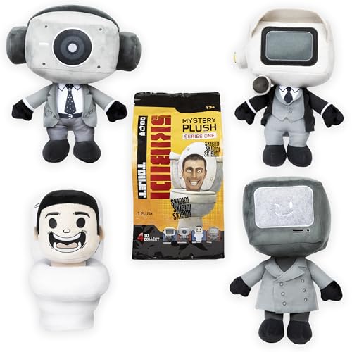 Skibidi Toilet Mystery Plush – 11-Inch Blind Box, 4 Characters to Collect (Officially Licensed)