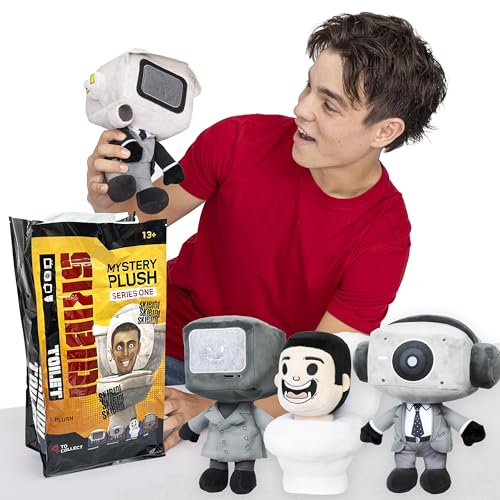 Skibidi Toilet Mystery Plush – 11-Inch Blind Box, 4 Characters to Collect (Officially Licensed)