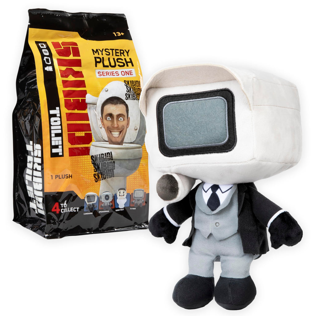 Skibidi Toilet Mystery Plush – 11-Inch Blind Box, 4 Characters to Collect (Officially Licensed)
