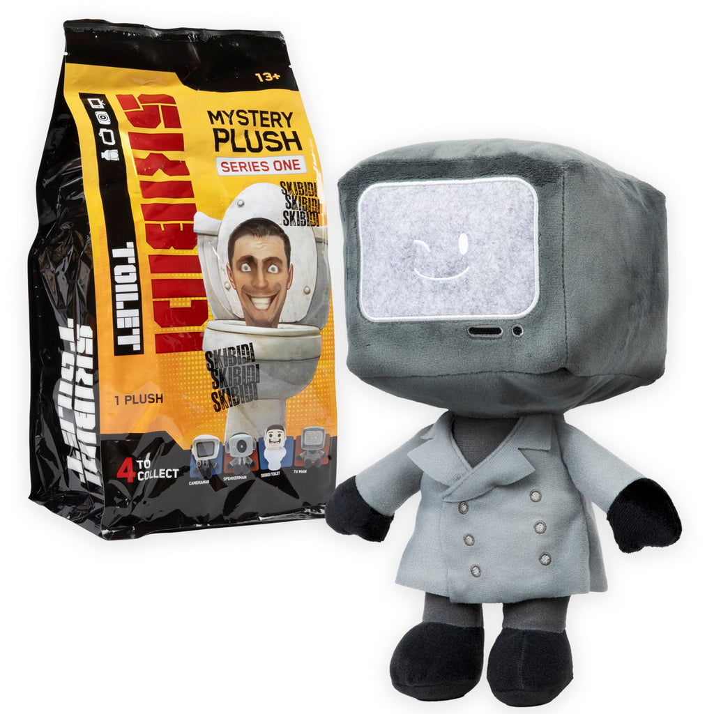 Skibidi Toilet Mystery Plush – 11-Inch Blind Box, 4 Characters to Collect (Officially Licensed)