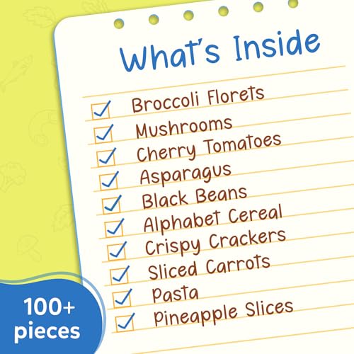Skillmatics Grocery Set with 100+ Pieces of Realistic Pretend Play Food for Kids Ages 3-7