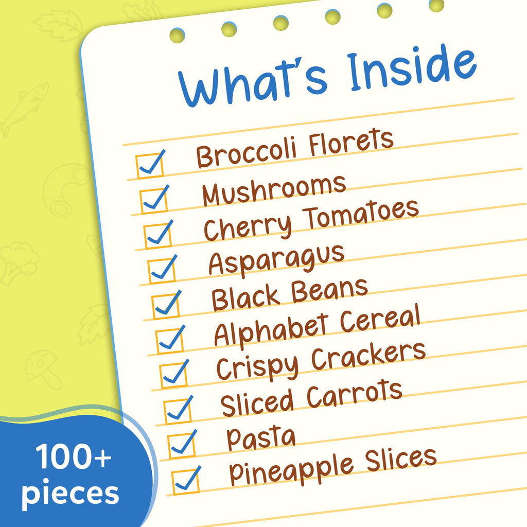 Skillmatics Grocery Set with 100+ Pieces of Realistic Pretend Play Food for Kids Ages 3-7