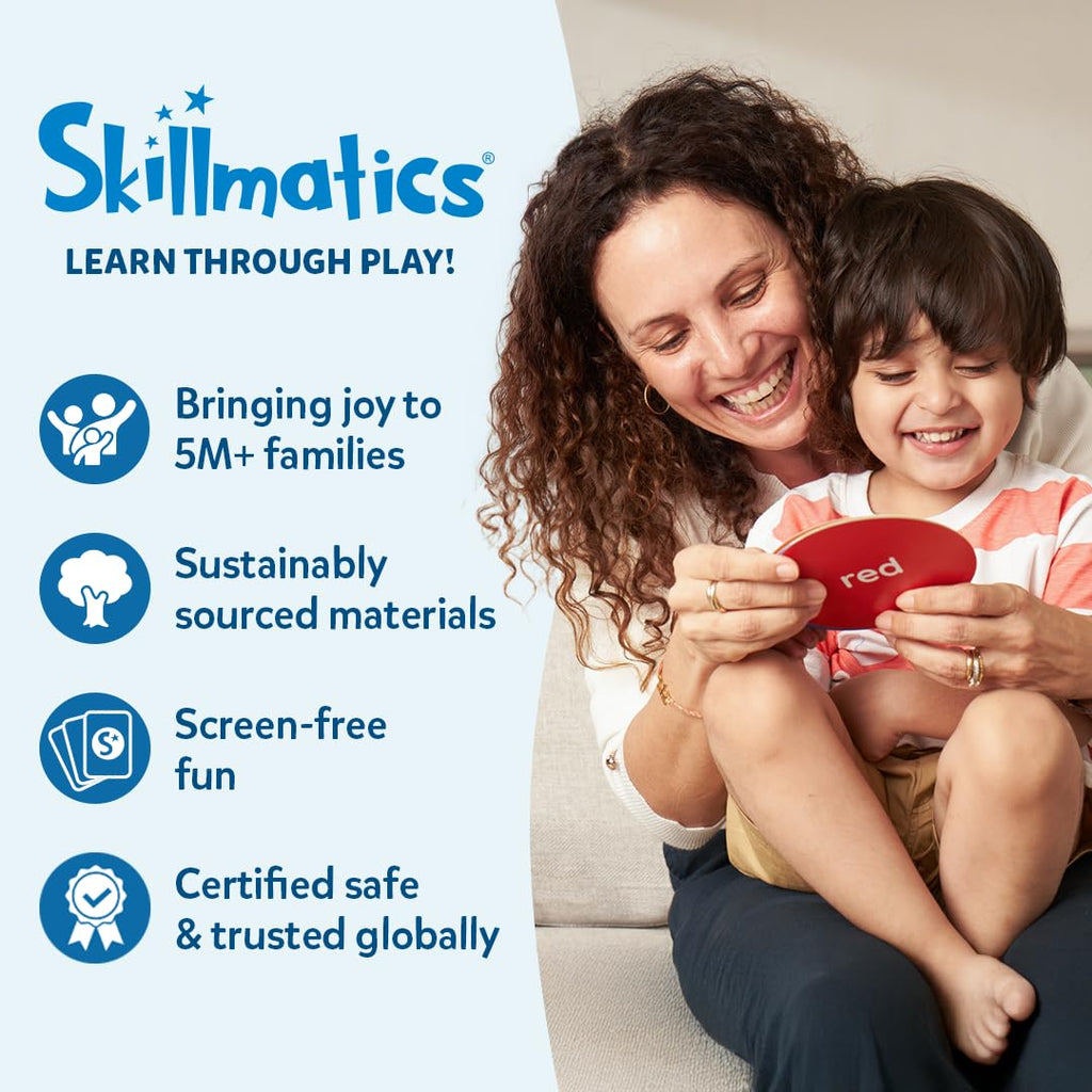 Skillmatics Guess in 10 Junior - Animal Kingdom Card Game for Preschoolers Ages 3-6
