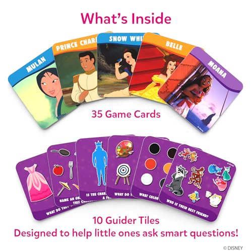 Skillmatics Guess in 10 Junior: Disney Princess Card Game - Fun Guessing Game for Kids Ages 3-6