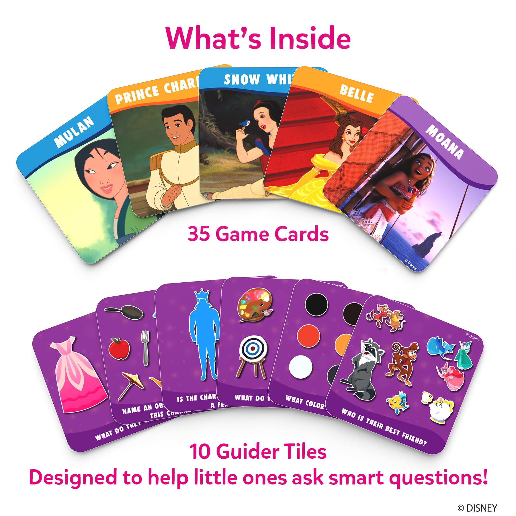 Skillmatics Guess in 10 Junior: Disney Princess Card Game - Fun Guessing Game for Kids Ages 3-6