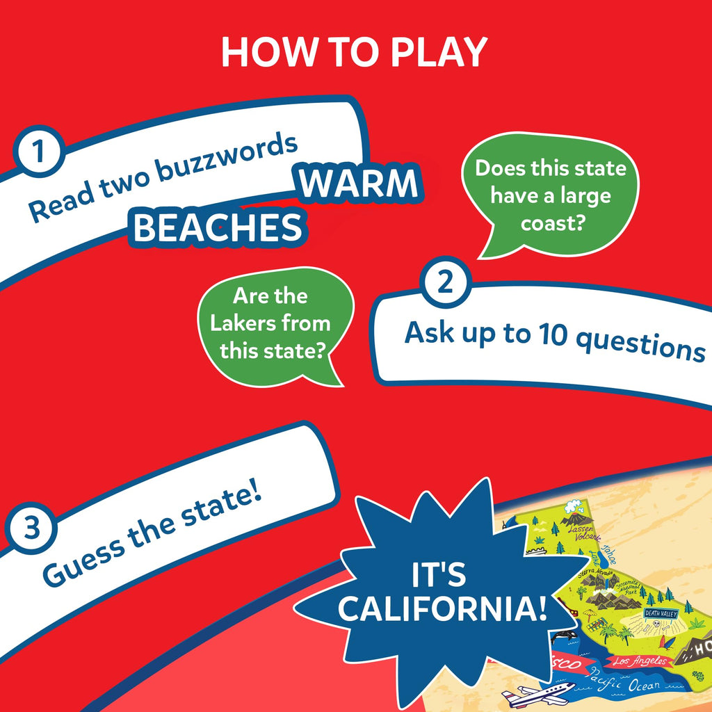 Skillmatics Guess in 10 States of America – Educational Card Game for Ages 8+