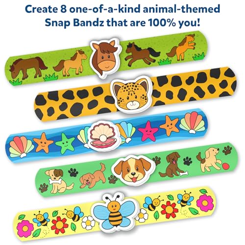 Skillmatics Snap Bandz – DIY Animal Jewelry Craft Kit for Kids Ages 4-10