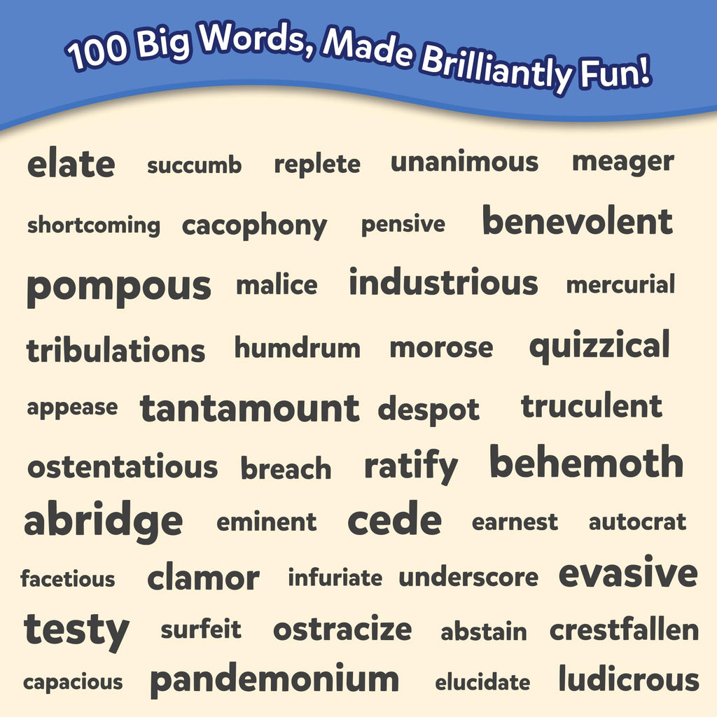 Skillmatics Wordables Level 2 Flash Cards – 100 Big Words for Ages 10+ with Visuals & Wordplay