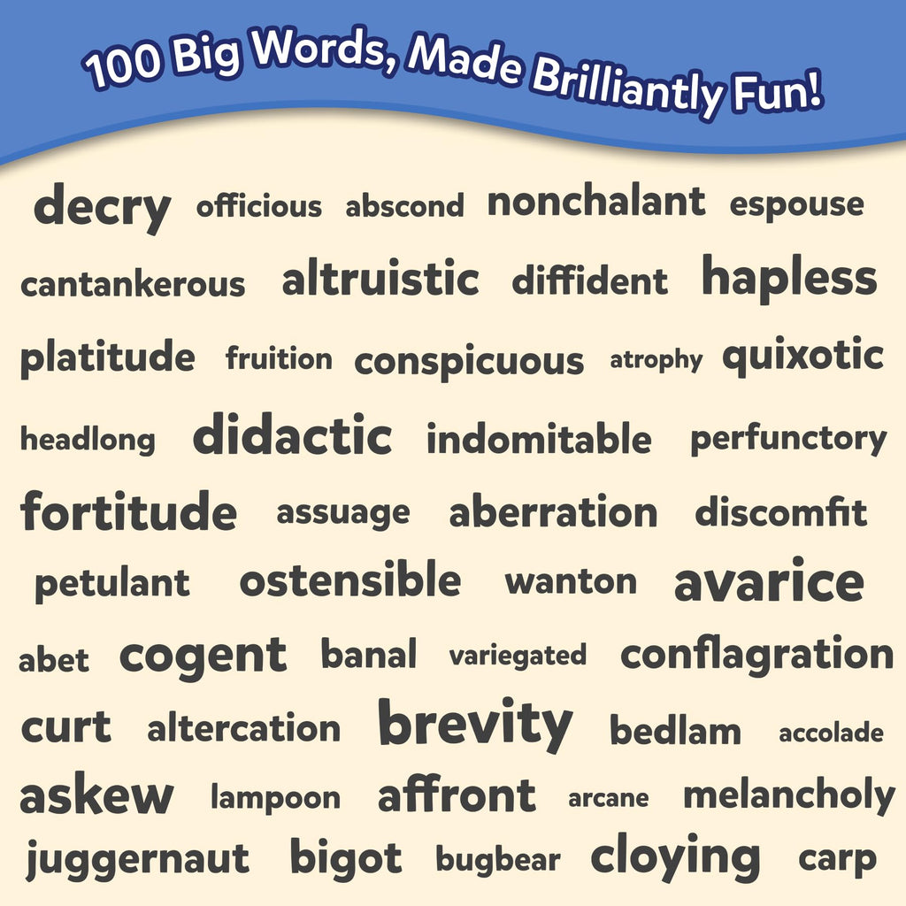 Skillmatics Wordables Level 3 SAT Vocabulary Flash Cards – 100 Words with Memory Science Visuals, Ages 12+