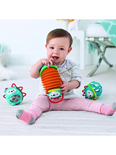 Skip Hop Accordian Baby Musical Toy - Hedgehog with Easy-Grip Handles and Teething Details