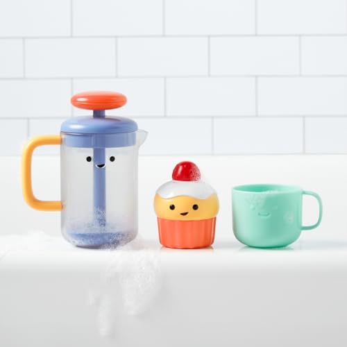 Skip Hop Café Bubble & Foam Bath Toy Set – Bubble Foamer, Squirtie & Cup for Toddlers 12m+