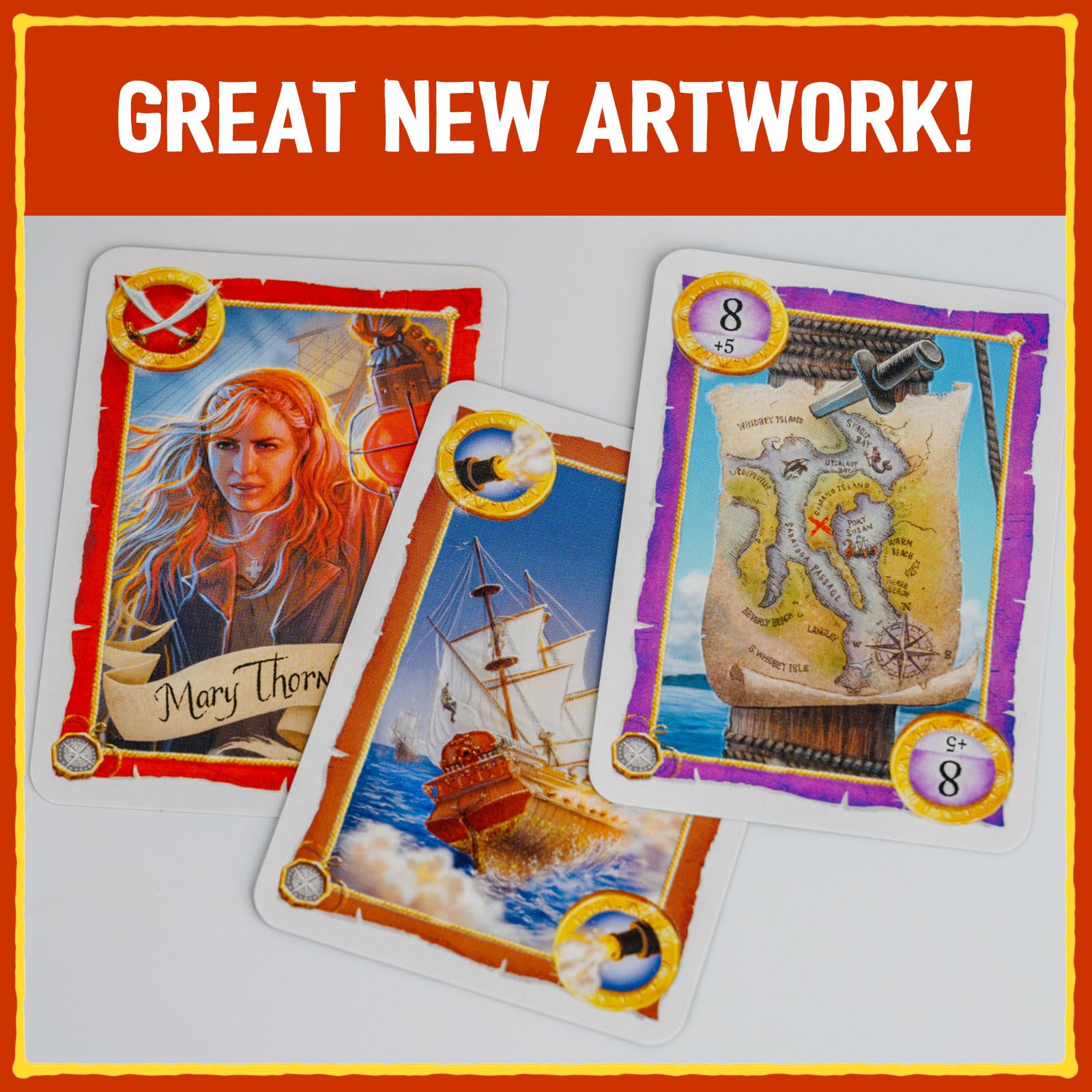 Skull King – Pirate Trick-Taking Card Game for 2-8 Players, Ages 8+