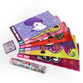 Sky Castle Sticki Rolls Jumbo Stickies 6-Pack Capsule – Reusable Foil Stickers for Walls, Mirrors & More (Creepies 1)