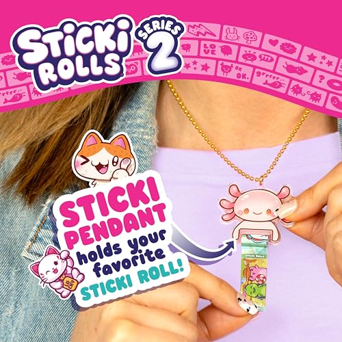 Sky Castle Sticki Rolls Pendant Pack Series 2 - Booboo: 120 Wearable Stickers, Toy Pendant & Bracelet for Kids Ages 5+