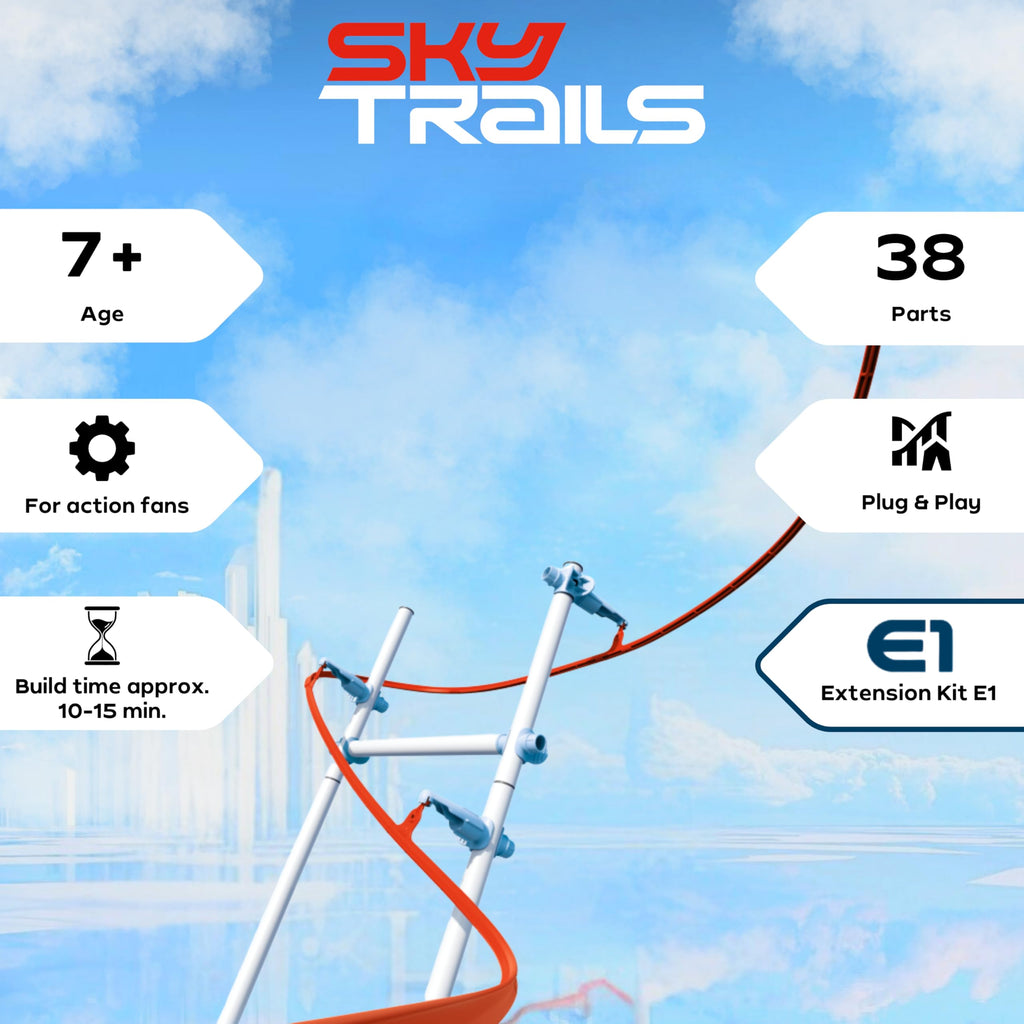 Sky Trails Construction Accessory Pack – Expand Your Racing Track with More Connectors