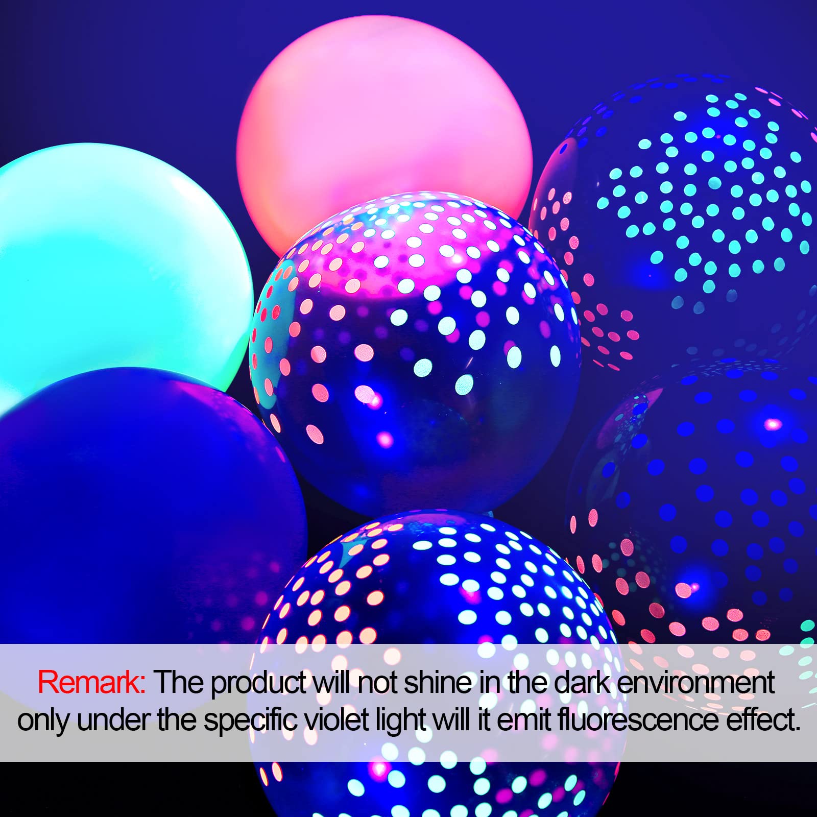 Skylety 32-Piece Glow in the Dark Party Supplies with Balloons, Tape, and Streamer Garland - Neon Party Favors for Blacklight Events