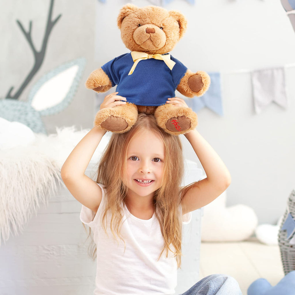 Skylety 6-Pack Blue Basic Tee Shirts for Stuffed Bears and Dolls (Fits 14-18 Inch, Bear Not Included)