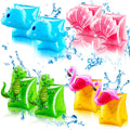 Skylety 8-Piece Inflatable Swim Arm Floaties for Toddlers – Colorful Cartoon Arm Bands
