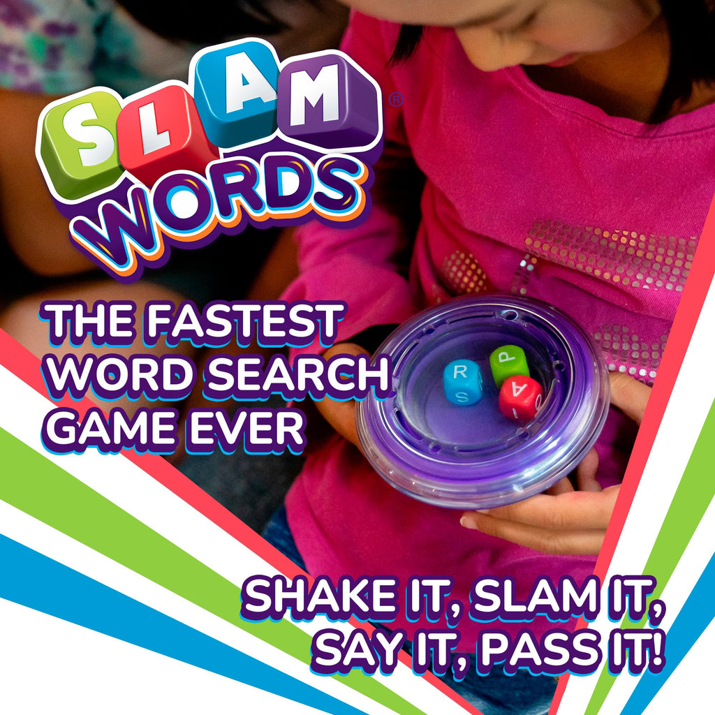 Slam Words Quick Word Game – Travel-Friendly Dice Game for Families and Parties