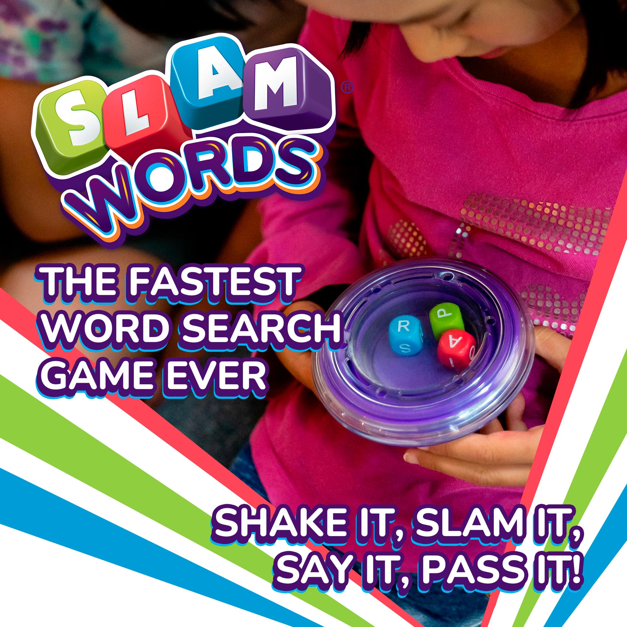Slam Words Quick Word Game – Travel-Friendly Dice Game for Families and Parties