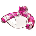 Sloosh Inflatable Pool Float for Adults – Pink Tropical Leaf Lounge Chair with Headrest, Lightweight & UV-Resistant