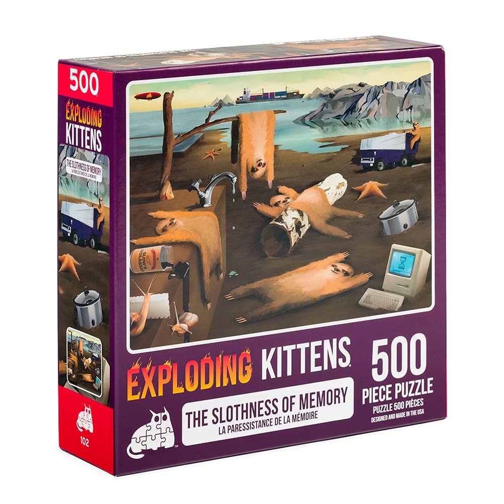 Slothness of Memory Jigsaw Puzzle, 500 Pieces – Exploding Kittens