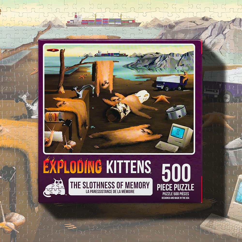 Slothness of Memory Jigsaw Puzzle, 500 Pieces – Exploding Kittens