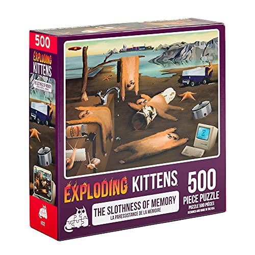 Slothness of Memory Jigsaw Puzzle, 500 Pieces – Exploding Kittens