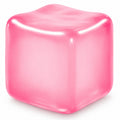 Slow-Rising Ice Cube Squishy Fidget Toy – Pink Sensory Stress Relief Cube for Desk, Travel, and Focus
