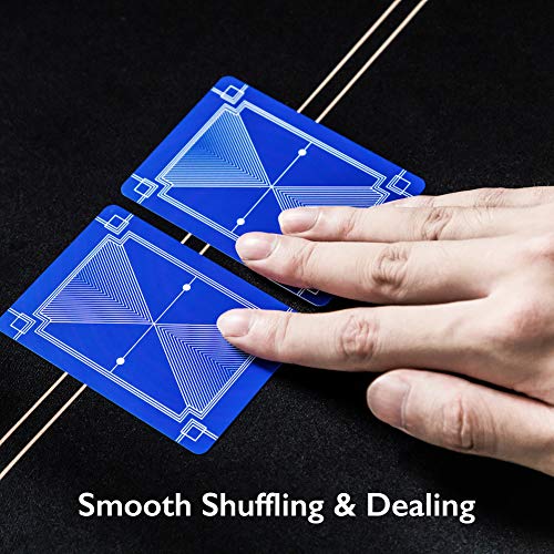 SLOWPLAY 2-Deck Plastic Playing Cards – Jumbo Index, Waterproof & Washable Poker Cards for Texas Hold'em