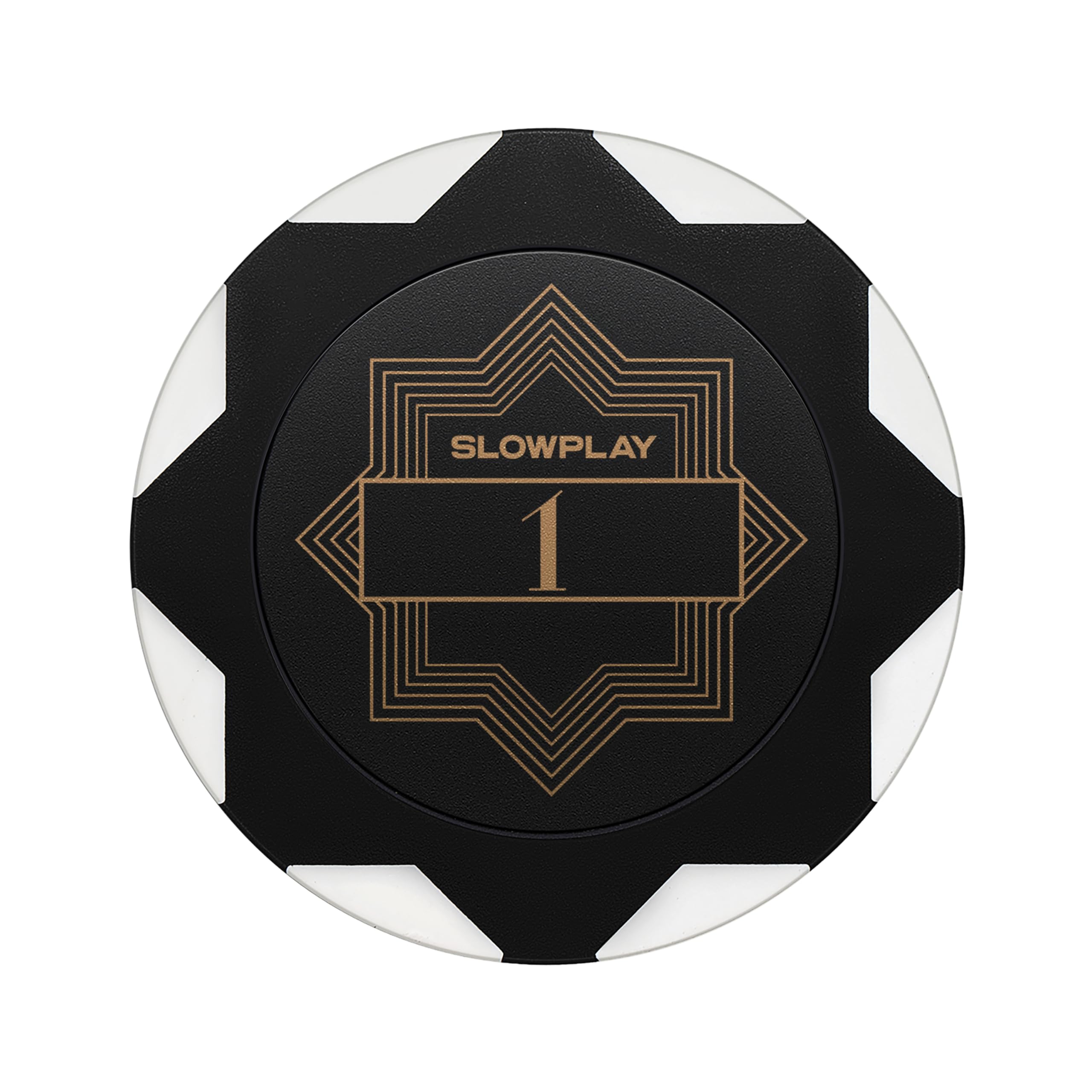 SLOWPLAY Nash Clay Poker Chips - 14g Heavyweight, 40mm, Pack of 50 ($1 Denomination)