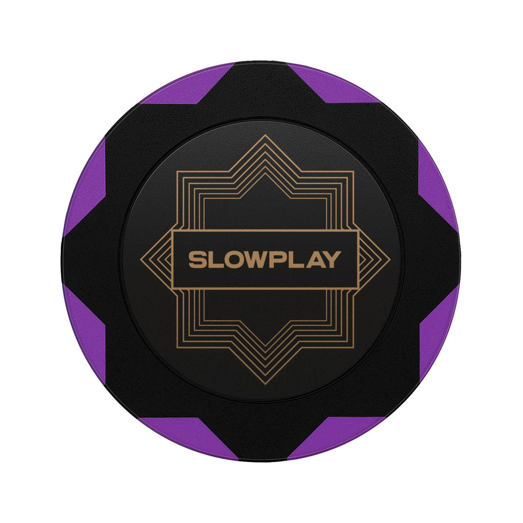 SLOWPLAY Nash Clay Poker Chips - 14g Purple (Pack of 50) - 40mm No Denomination