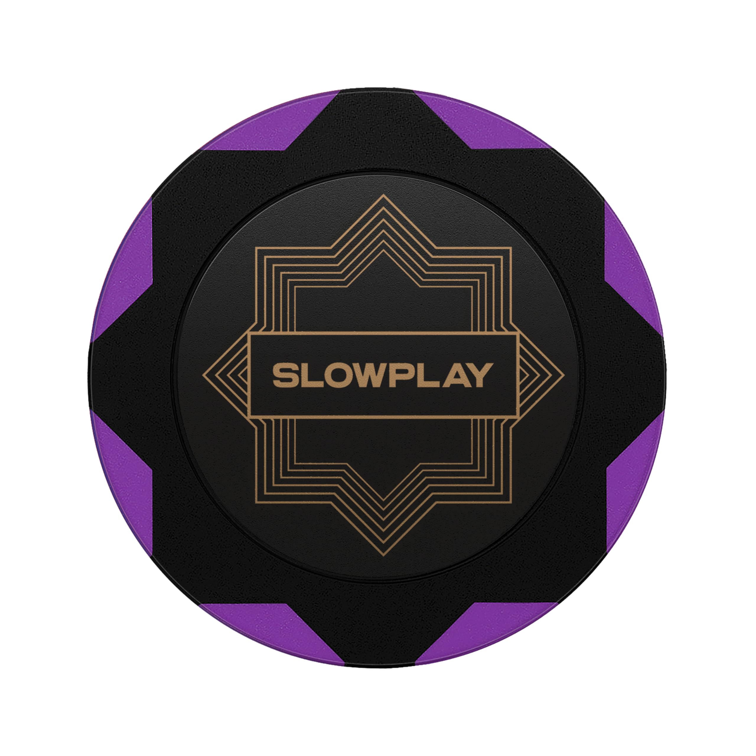 SLOWPLAY Nash Clay Poker Chips - 14g Purple (Pack of 50) - 40mm No Denomination