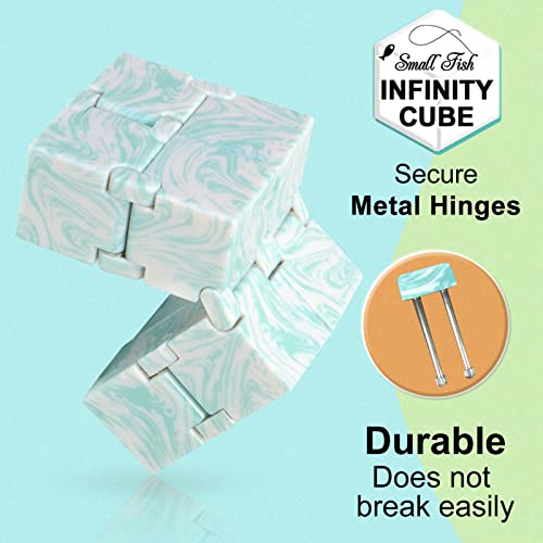 SMALL FISH Infinity Cube Fidget Toy for Stress Relief – Marble