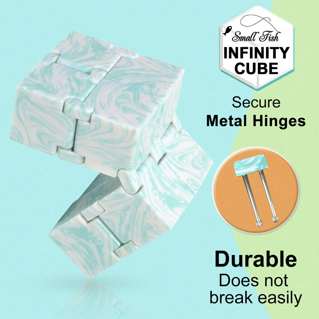 SMALL FISH Infinity Cube Fidget Toy for Stress Relief – Marble