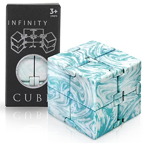 SMALL FISH Infinity Cube Fidget Toy for Stress Relief – Marble
