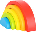Small Foot Wooden Rainbow Building Blocks – 5-Piece Stacking Toy for Toddlers 12+ Months