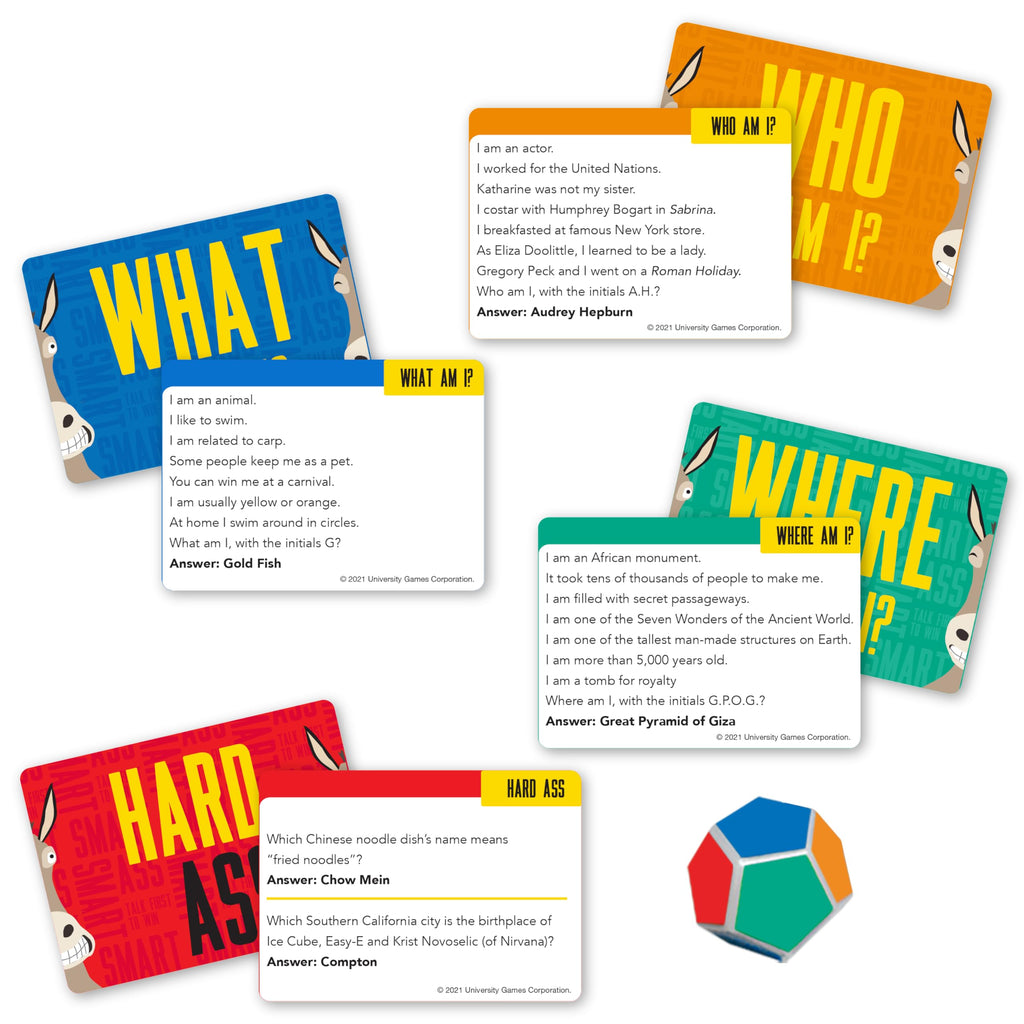 Smart Ass Trivia Party Game – New Edition with 411 Cards for Ages 12+