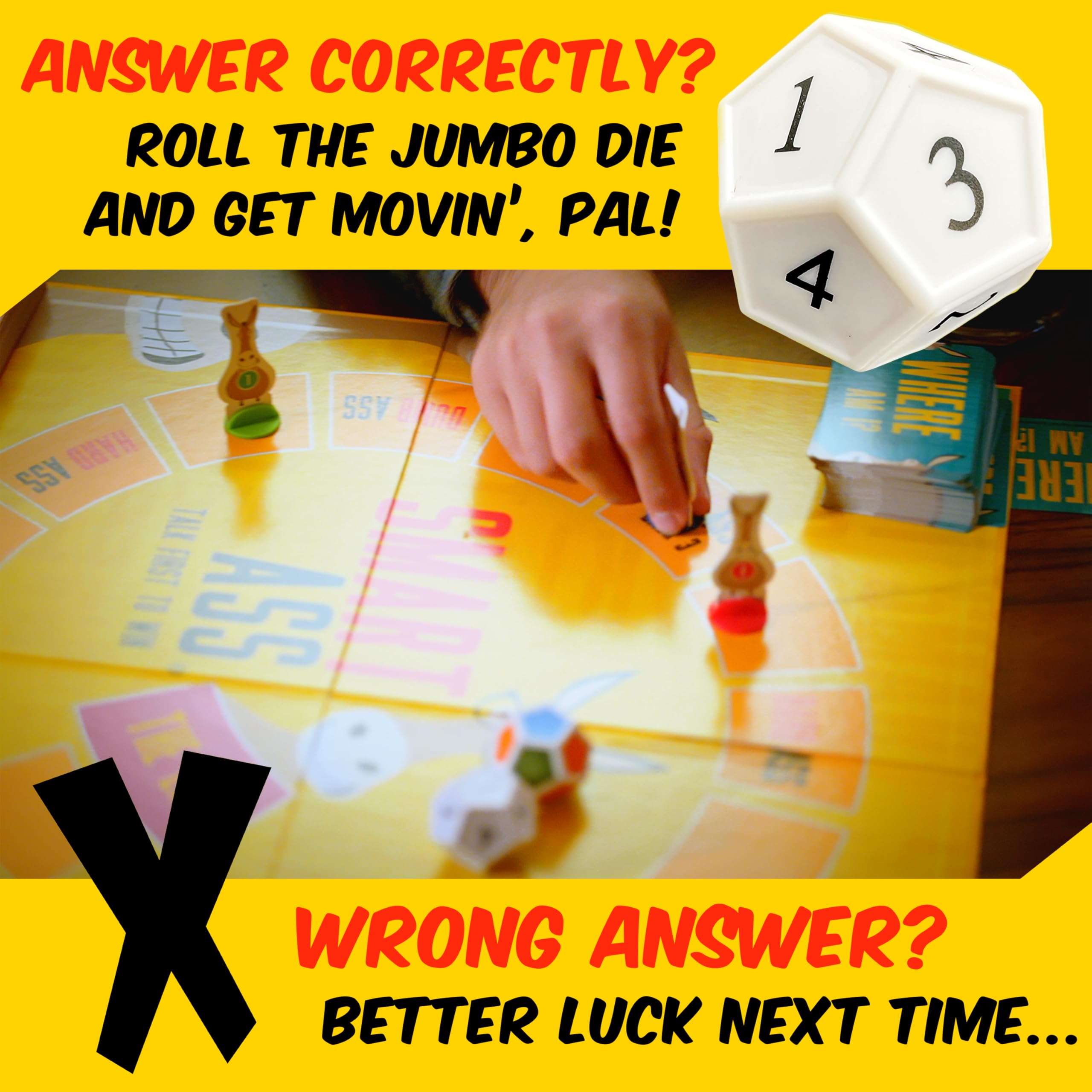 Smart Ass Trivia Party Game – New Edition with 411 Cards for Ages 12+