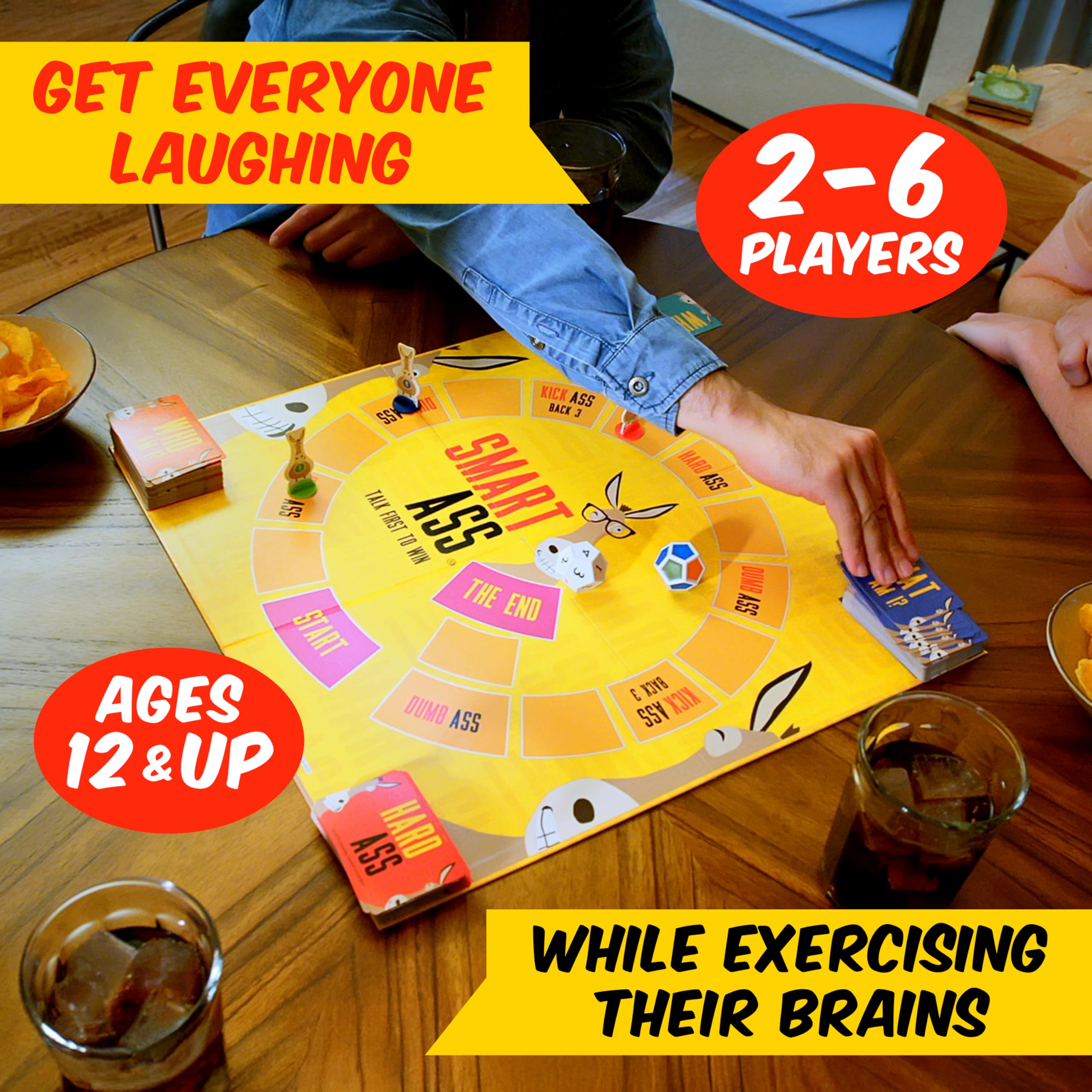 Smart Ass Trivia Party Game – New Edition with 411 Cards for Ages 12+