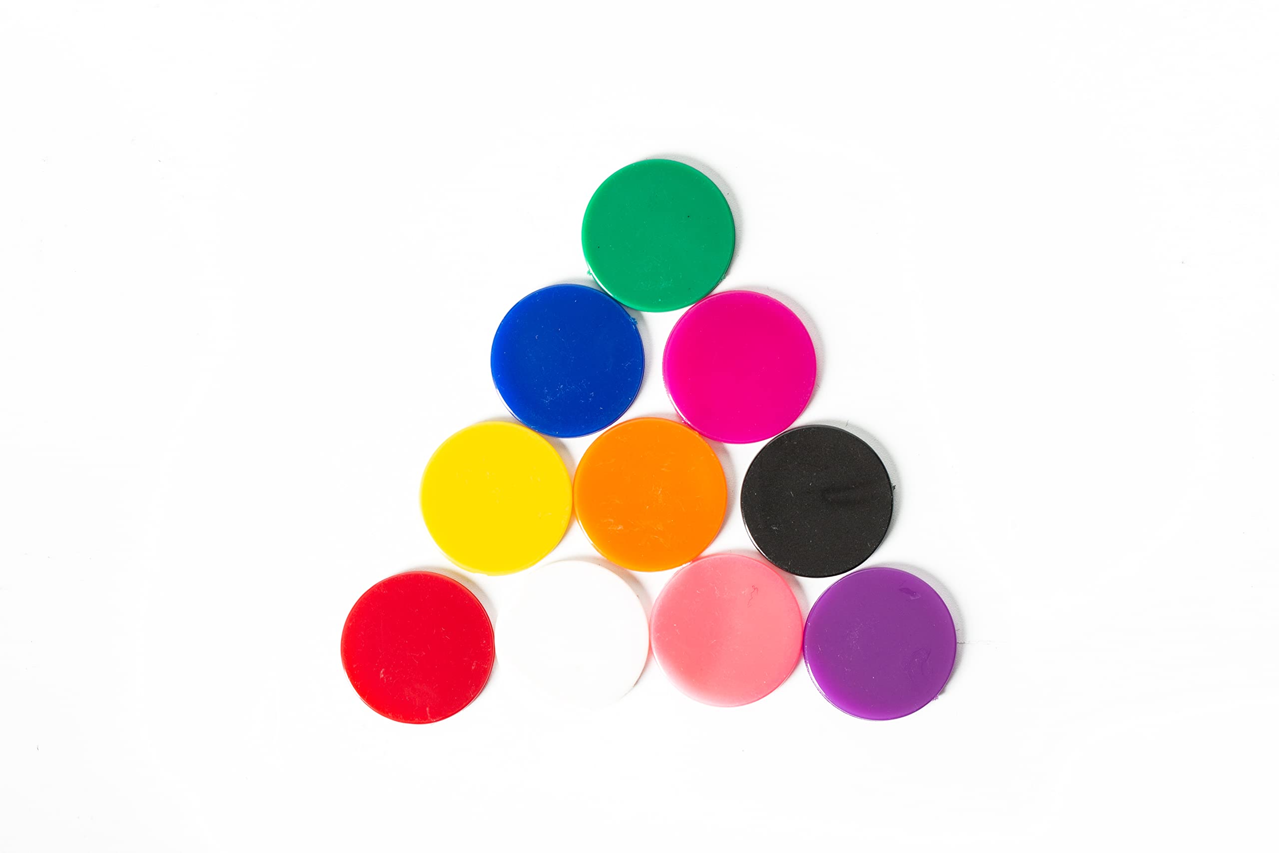 Smartdealspro 300-Piece 1-Inch Plastic Counters - 10 Colors - for Counting, Sorting, Math Games & Bingo