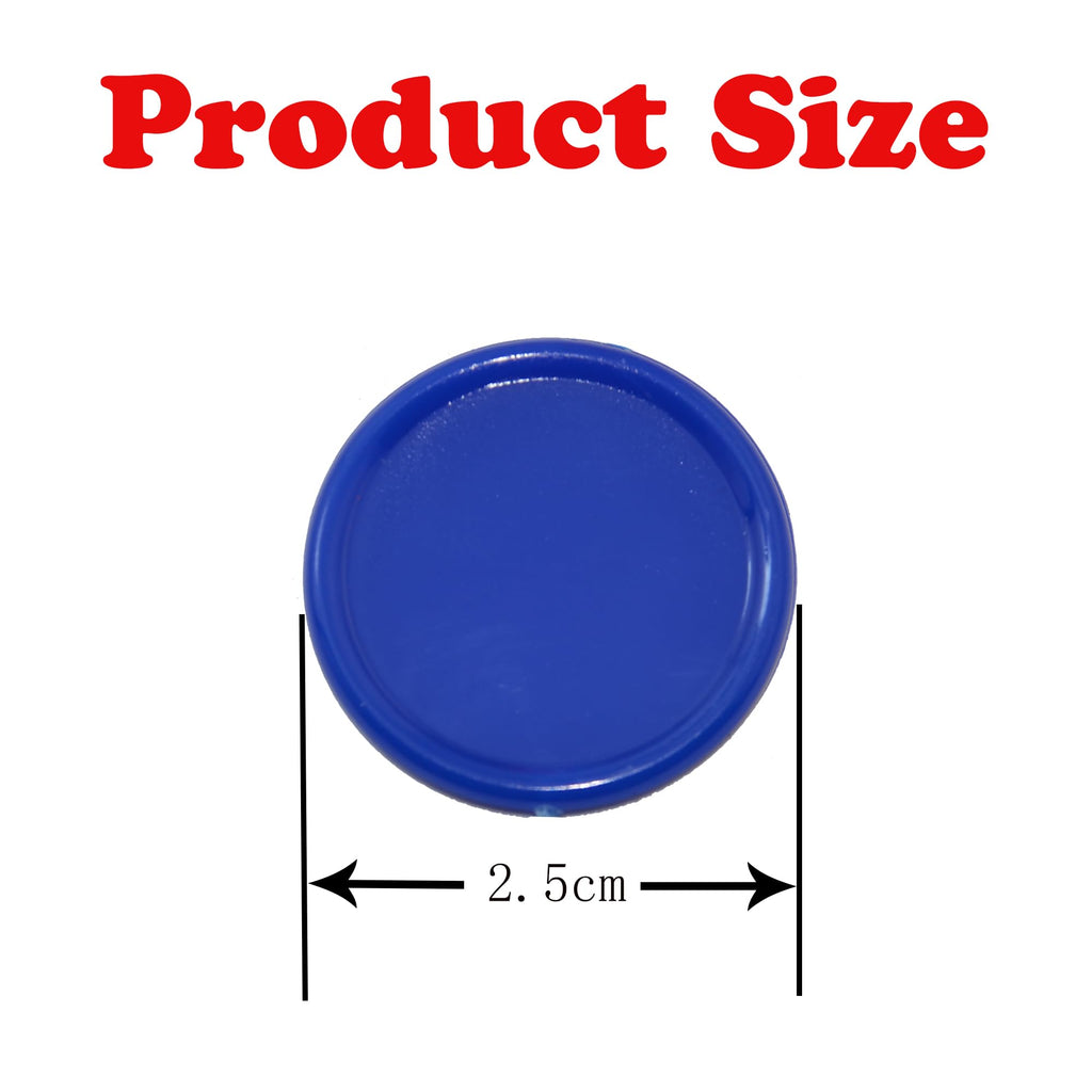 Smartdealspro 300-Piece 1-Inch Plastic Counters Set – 10 Colors, Opaque, with Edge