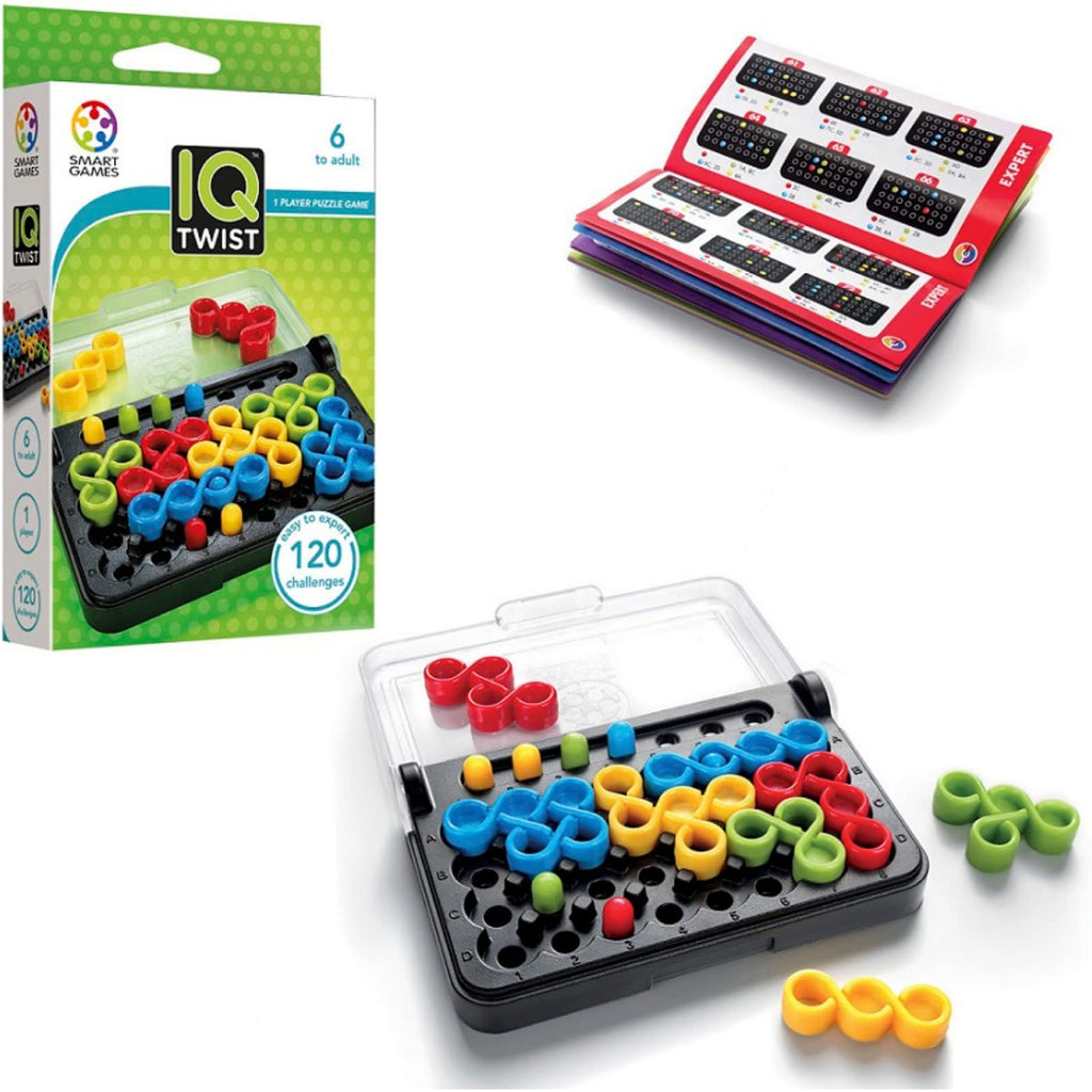 SmartGames IQ Twist - Travel Brain Game with 120 Challenges for Ages 6+