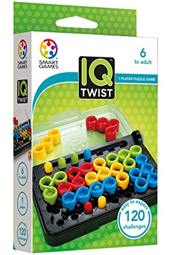 SmartGames IQ Twist - Travel Brain Game with 120 Challenges for Ages 6+