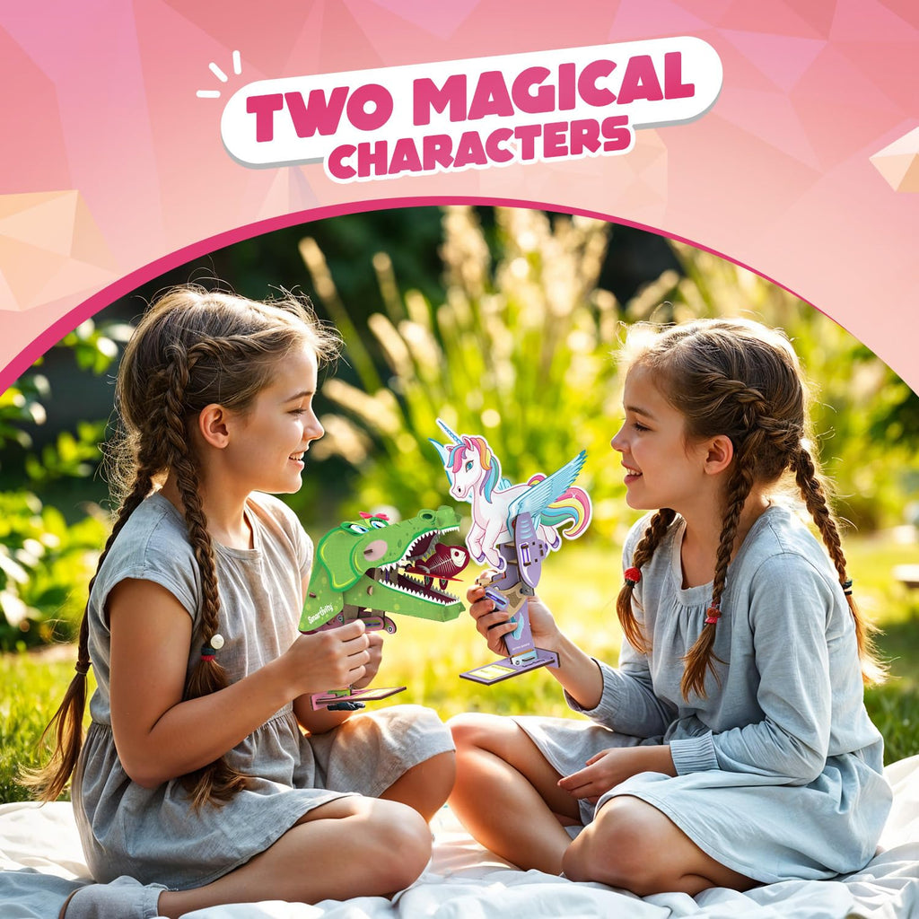 Smartivity Mech Miracles DIY Kit – Build Unicorn & Crocodile, STEM Toy for Ages 6-14