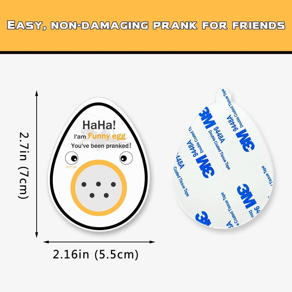 Smatagee Funny Egg: Cricket Hidden Noise Maker Prank – Random Chirping Sounds for Gags at Home or Office