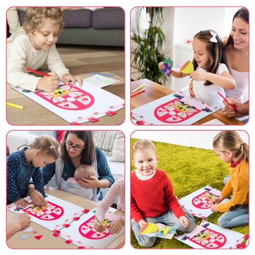 SmoothNovelty First Communion Banner Kit – Pink Felt 9x12 Inch with Wooden Stick